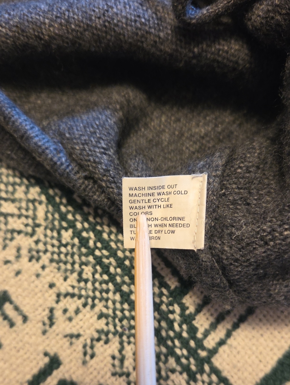 GAP Women's Gray Hooded Knit Pullover Size Small - Picture 10 of 11